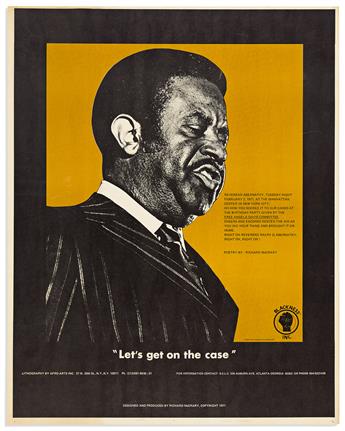 (BLACK PANTHERS.) Richard McCrary; designer. I Am a Black Woman! / "Let's Get On the Case!"